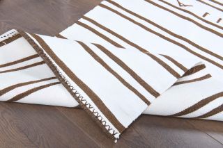 2x8 Flatweave Wool Vintage Runner Rug - Thumbnail