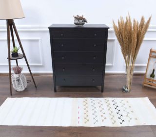 2x8 Wool Vintage Runner Rug - Thumbnail