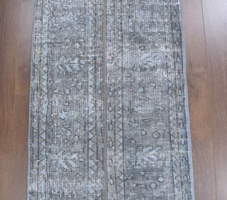 2x9 Handmade Patchwork Runner Rug - Thumbnail