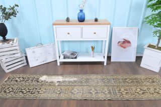 2x9 Handmade Patchwork Runner Rug - Thumbnail