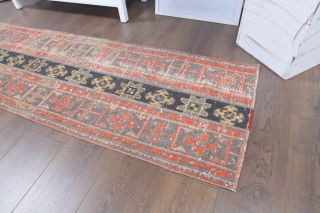 2x9 Handmade Patchwork Runner Rug - Thumbnail