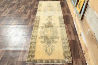 Vintage Yellow Runner Rug - Thumbnail