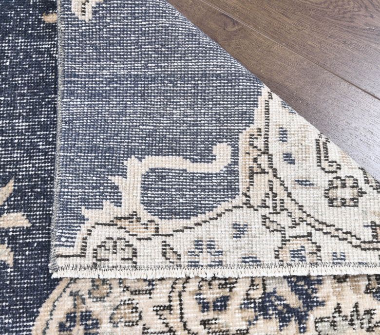 Vintage Blue Anatolian Runner Rug