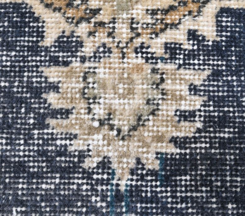 Vintage Blue Anatolian Runner Rug