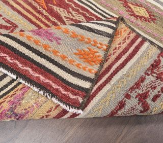 Vintage Kilim Flatweave Runner Rug - Thumbnail