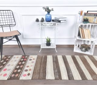 2x9 Vintage Kilim Rug Runner - Thumbnail