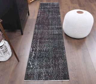 2x9 Wool Vintage Runner Rug - Thumbnail