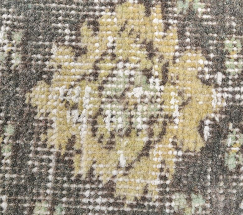 3x10 Vintage Oushak Faded Yellow Runner