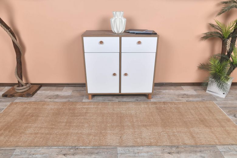 Vintage Brown Runner Rug