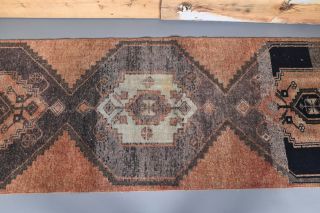 Turkish Vintage Runner Rug - Thumbnail