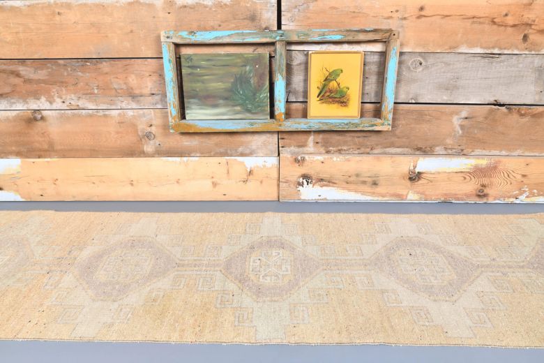 Vintage Beige Runner Rug