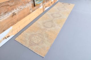 Vintage Beige Runner Rug - Thumbnail