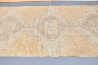 Vintage Beige Runner Rug - Thumbnail