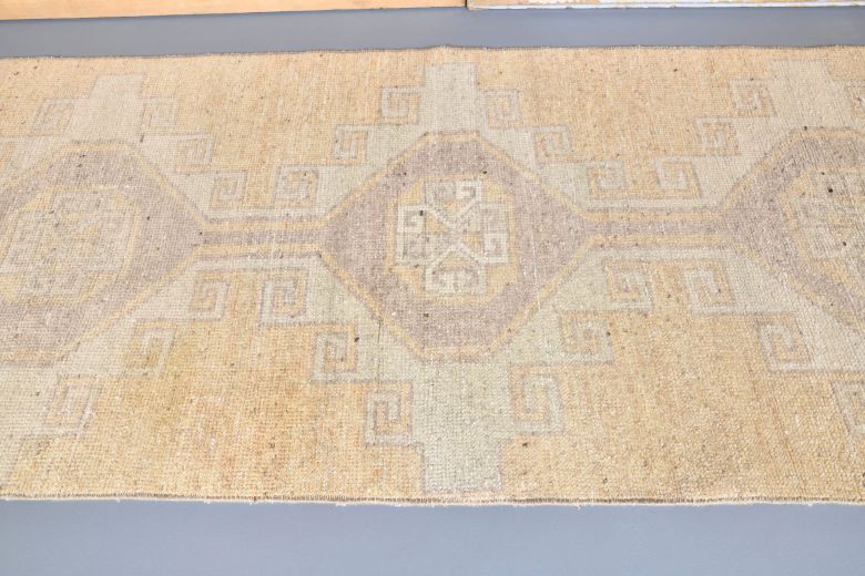 Vintage Beige Runner Rug