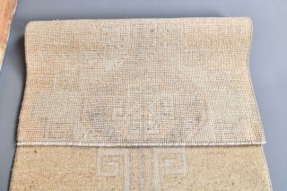 Vintage Beige Runner Rug - Thumbnail