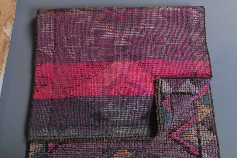 Vintage Purple Runner Rug