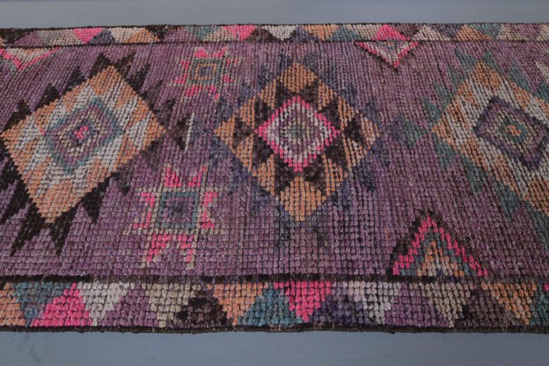 Vintage Purple Runner Rug