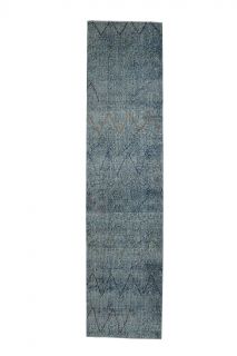 Blue Vintage Runner Rug - Thumbnail