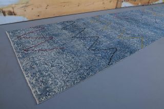 Blue Vintage Runner Rug - Thumbnail