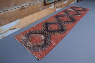 Vintage Red Runner Rug - Thumbnail