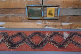 Vintage Red Runner Rug - Thumbnail