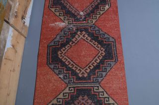 Vintage Red Runner Rug - Thumbnail