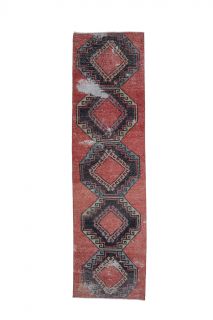 Vintage Red Runner Rug - Thumbnail