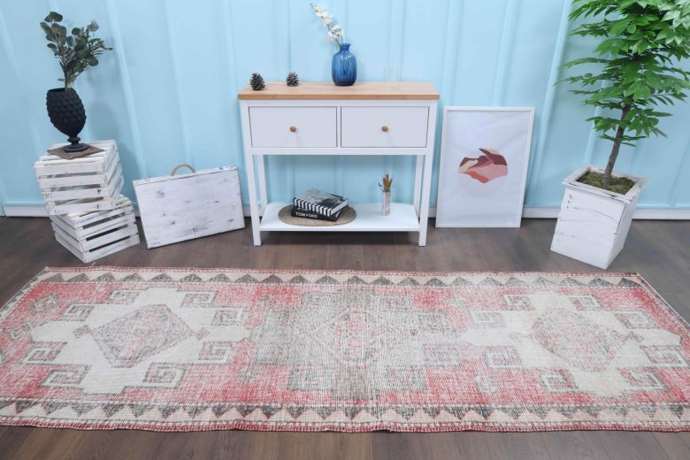 Distressed Vintage Runner Rug