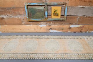 Vintage Low Pile Runner Rug - Thumbnail