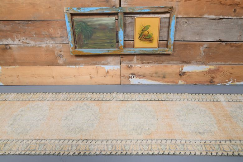 Vintage Low Pile Runner Rug