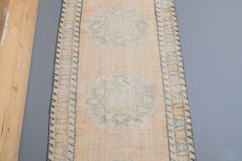 Vintage Low Pile Runner Rug