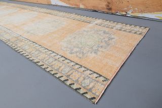 Vintage Low Pile Runner Rug - Thumbnail