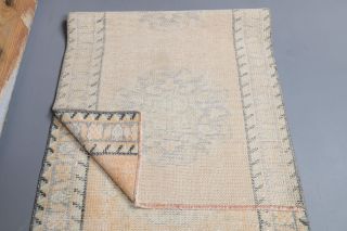 Vintage Low Pile Runner Rug - Thumbnail