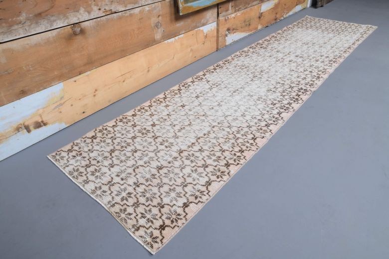 Vintage Low Pile Runner Rug