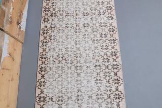 Vintage Low Pile Runner Rug - Thumbnail