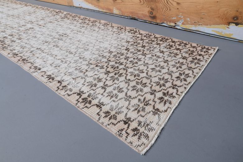 Vintage Low Pile Runner Rug