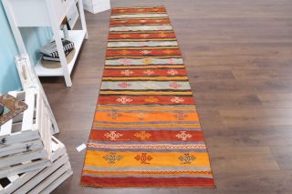 Vintage Kilim Runner Rug - Thumbnail