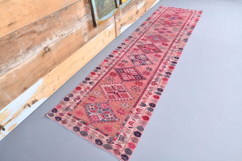 Vintage Pink Runner Rug