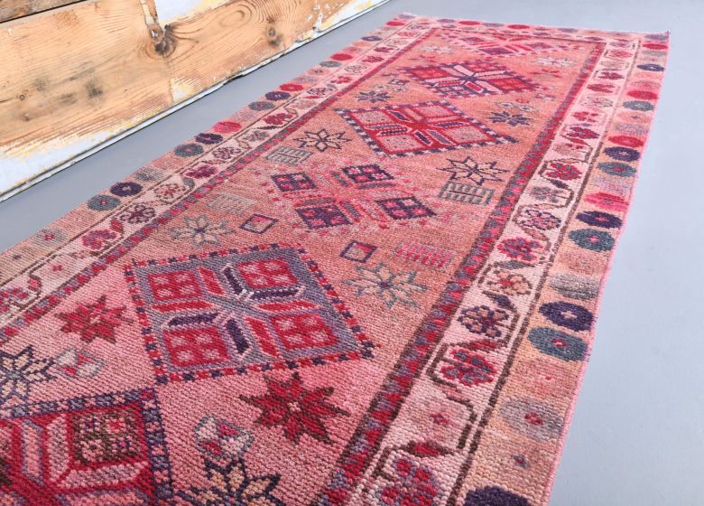 Vintage Pink Runner Rug