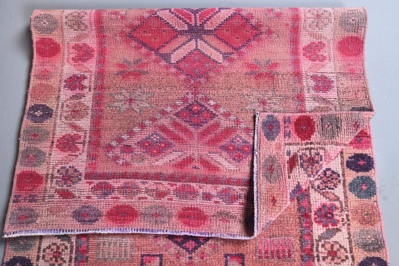 Vintage Pink Runner Rug