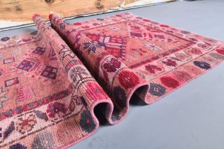 Vintage Pink Runner Rug - Thumbnail