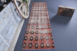 3x10 Wool Antique Runner Rug - Thumbnail