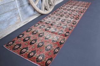 3x10 Wool Antique Runner Rug - Thumbnail