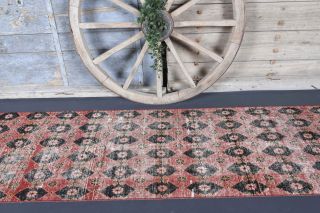 3x10 Wool Antique Runner Rug - Thumbnail