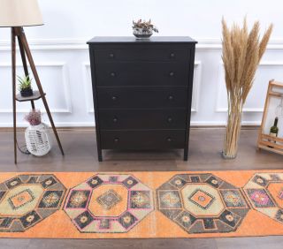 3x10 Wool Vintage Runner Rug - Thumbnail