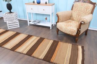 3x10 Wool Vintage Runner Rug - Thumbnail