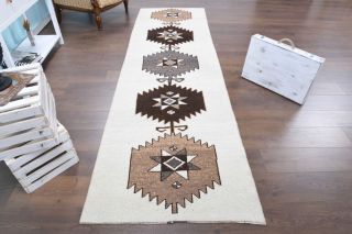 3x10 Wool Vintage Runner Rug - Thumbnail