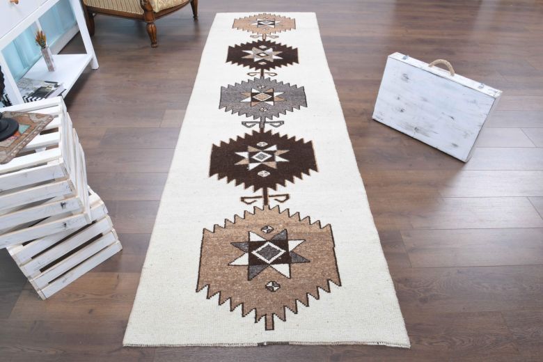 3x10 Wool Vintage Runner Rug