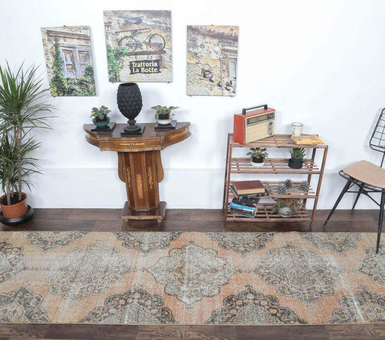 Cemile - Distressed Oriental Oushak Runner