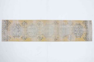 Vintage Oushak Runner Distressed Rug - Thumbnail